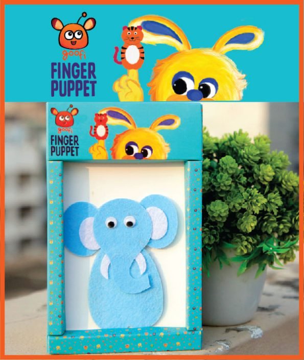 Blue Elephant Finger Puppet – Goofi World | age 2-10